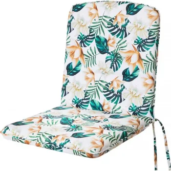 Polštář Polštář na zahradní židli ALBA bílé květy
