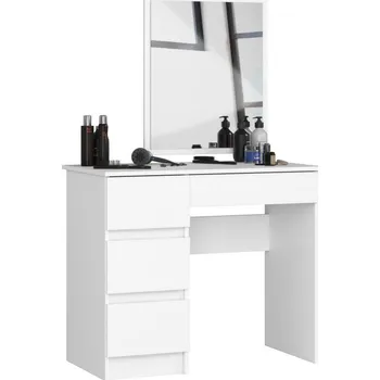 Toaletní stolek Toaletní stolek se zrcadlem T-6/SL 500x600 levý, bílý