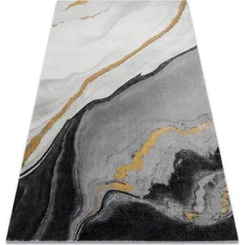 Koberec Koberec EMERALD exkluzivní 1017 glamour, styl marmur černý/zlatý