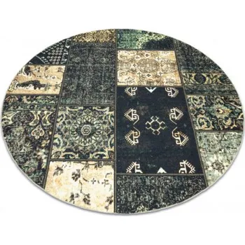 Koberec Koberec ANTIKA Ancient Olive patchwork zelený