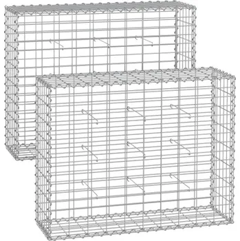 gabiony Gabionové koše 2ks 100 x 80 x 30 cm, GGB283V1