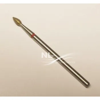 Bruska na nehty NL nails professional FRÉZA - diamant kapka 0.25 zlatá