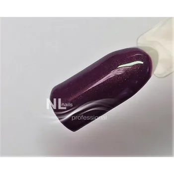 NL nails professional UV, LED metalický barevný gel METALLIC MIDNIGHT PURPLE 5ml