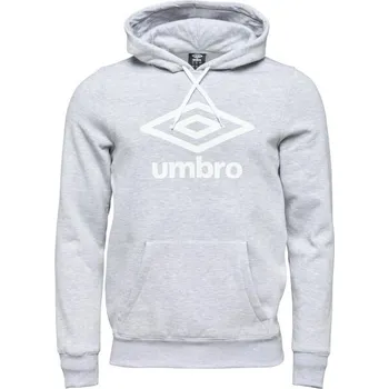 Pánská móda Pánská mikina Umbro LARGE LOGO HOODIE ESSENTIALS M Šedá, Bílá