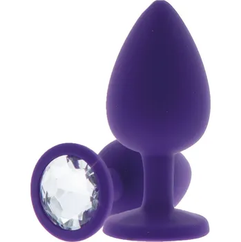 Anální kolík ToyJoy - Anální kolík Anal Play Diamond Booty Jewel Small purple