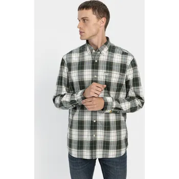 Pánská košile KOŠILE CAMEL ACTIVE FREIZEITHEMD 1/1 ARM PINE GREEN