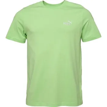 Pánské tričko Pánské triko Puma ESSENTIALS SMALL NO.1 LOGO TEE S Zelená, Bílá