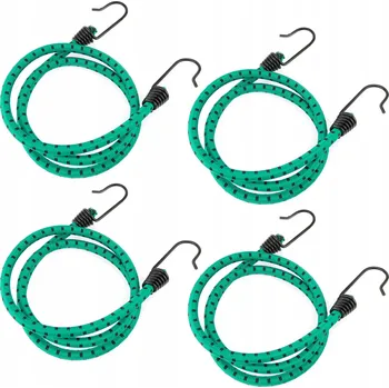 autokoberec Sada 4 kusů expandérů elastického lana s háčky pro upevnění 100 cm