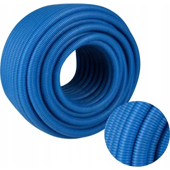 Vodovodní potrubí TRUBKA VROUBKOVANÁ ELEKTROINSTALAČNÍ TRUBKA MODRÁ KRYCÍ 36/29 50 m