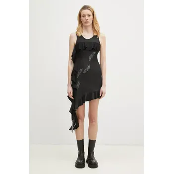 Dámské šaty Šaty Andersson Bell Flow Ruffle, S, černá, 99X