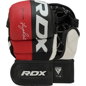 MMA rukavice RDX MMA Rukavice REX T6 - 7 oz červené L
