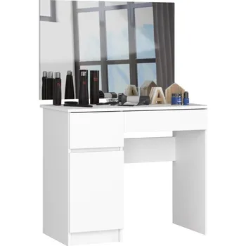 Toaletní stolek Toaletní stolek se zrcadlem CLP P-2/SL 900x600 levý, bílý