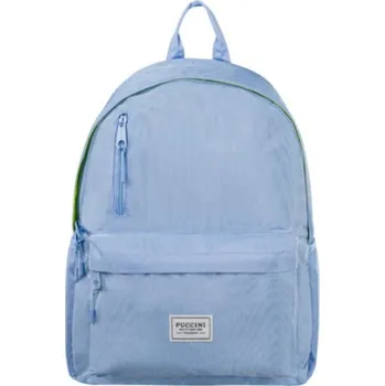 Městský batoh Modrý batoh Vibe s neonovou podšívkou