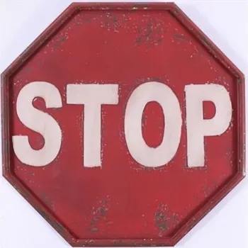 Plechová cedule Plechová retro cedule Stop