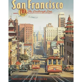 Plechová cedule Plechová cedule San Francisco Tramvaje