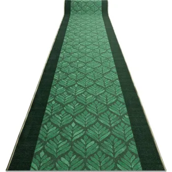 Koberec Protiskluzový běhoun LISTY zelený