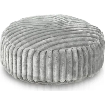 Taburet Podnožka Světle šedá - stripe