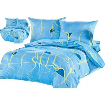 Povlečení SADA SATÉNOVÉHO A BAVLNĚNÉHO BAVLNA POVLEČENÍ 200x220 + 2X SADA 70x80, HĚMKÉ NA DOTYK