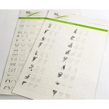 NL nails professional CVIČNÉ PRACOVNÍ LISTY - NAIL ART