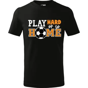 Chlapecké tričko DOBRÝ TRIKO Dětské tričko Play hard Velikost: 158/12 let, Barva: Černá