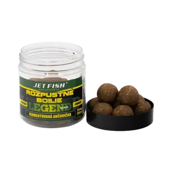 JetFish Jet Fish Legend Range Rozpustné boilie FERMENTOVANÁ ANČOVIČKA 24mm 250ml