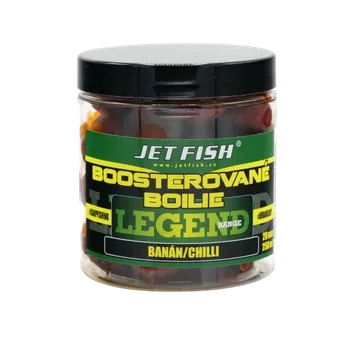 Boilies JetFish Jet Fish Legend Range Boosterované boilie BANÁN CHILLI 20mm 250ml