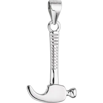 Přívěsek Stříbrný přívěsek tesařské kladivo 64058