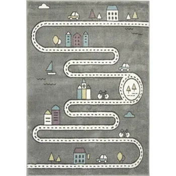 Koberec Dětský koberec Lima C263A světle šedý / krémový