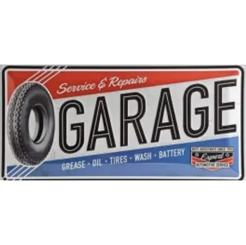 Plechová cedule Plechová cedule Garage service and repairs