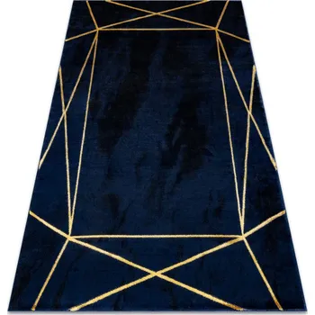 Koberec Koberec EMERALD exkluzivní 1022 glamour, styl geometrický granátový / zlatý