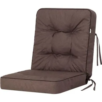 Polštář Polštář na zahradní houpačku VENUS 50 cm tmavě hnědý, ekolen