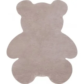 Koberec Koberec protiskluzový SHAPE 3146 Medvěd Shaggy - růžový plyš