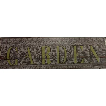 Domovní cedule Dřevěná cedule Garden