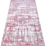 Koberec AKRYL DIZAYN 122 jasný růžový / jasný šedý