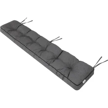 Polštář Zahradní polštář na lavičku ETNA 150x40 cm, grafitový ekolen