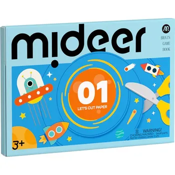 omalovánky Mideer LEVEL UP 01 - Pojďme vystřihovat- Věci