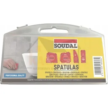 SOUDAL Špachtle na silikon, sada 4 ks - pro nanášení a vyhlazování