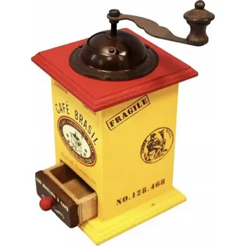 Mlýnek na kávu Dřevěný mlýnek na kávu Café Brasil skříňka