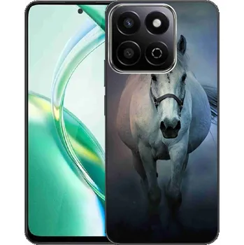 Pouzdro na mobilní telefon Gelový obal mmCase na Honor 200 Smart 5G - běžící bílý kůň