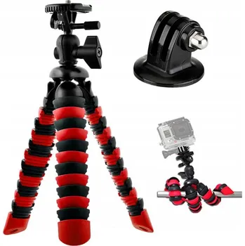 Stativ SADA FLEXIBILNÍ STATIV + DRŽÁK NA TELEFON + UPEVNĚNÍ PRO KAMERY GO PRO