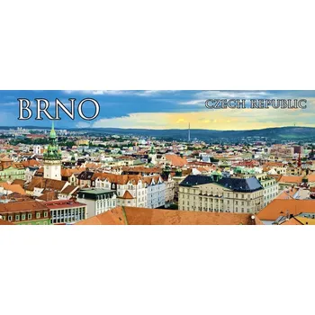 Magnet na lednici Brno panorama