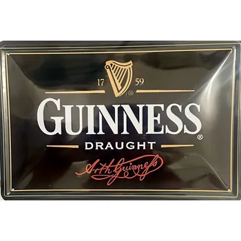 Plechová cedule Plechová cedule Guinness Draught pivo