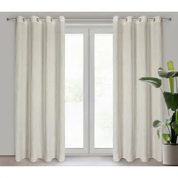 Povlečení Hotový závěs LATIKA naturální - na průchodkách