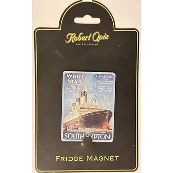 Dekorativní magnet Plechový magnet na lednici Loď White star line Southampton