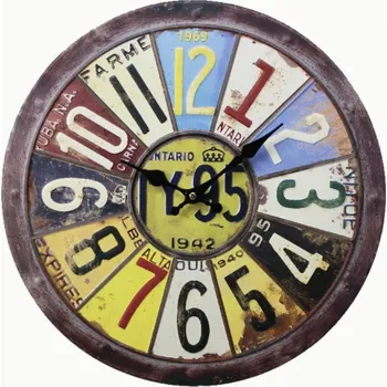 Hodiny Dřevěné hodiny na zeď Roste 66