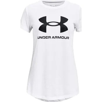 Dívčí tričko Dívčí triko Under Armour Live Sportstyle Graphic SS Under Armour bílá 3044302
