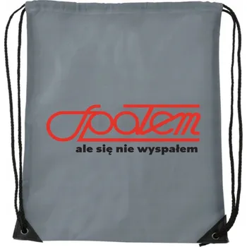 turistický batoh BATOH Šedý sportovní trénink botník SPOŁEM PRL 90s WB_064