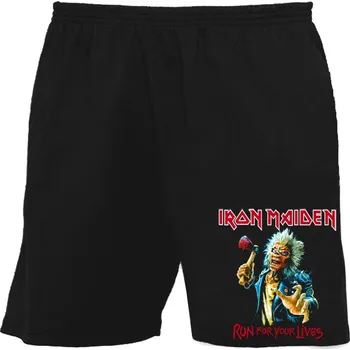 Pánské kraťasy bermudy, kraťasy Iron Maiden - Run For Your Lives