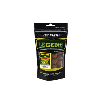 Boilies JetFish Jet Fish Legend Range Extra tvrdé boilie CHILLI TUNA CHILLI 24mm 250g