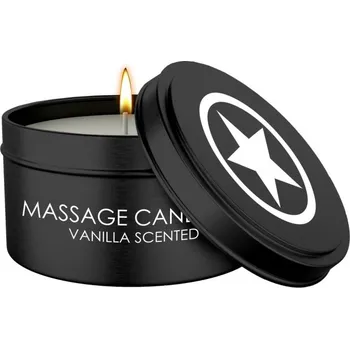 Erotický masážní přípravek Shots - Ouch! Massage Candle Vanilla Scented - masážní svíčka